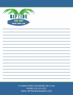 Riptide Letterhead