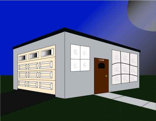 House 2 (Garage Door)